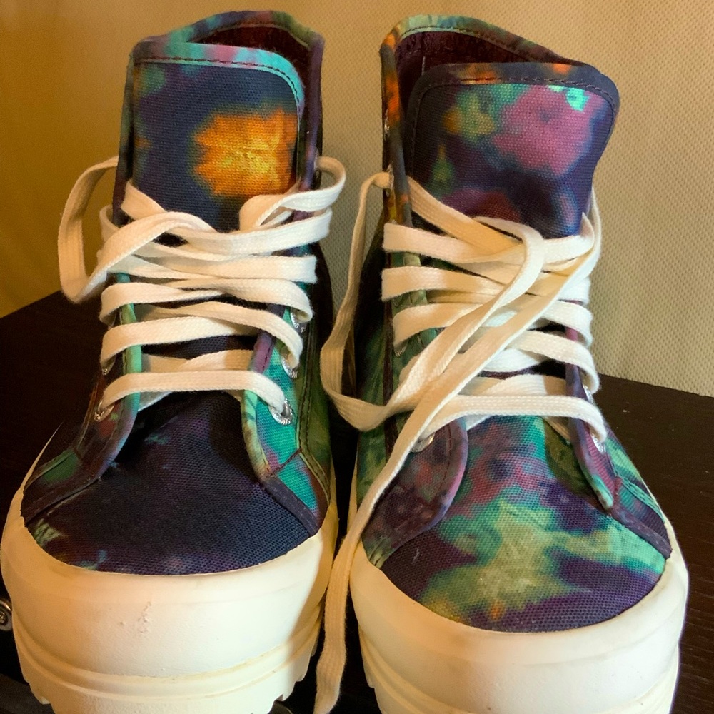 SuperGa tie dye high tops